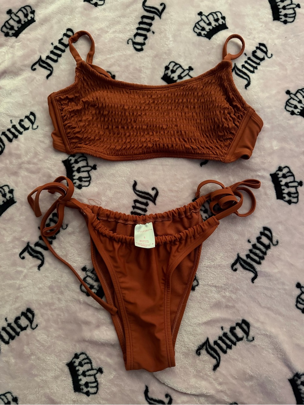 Xhilaration Rust Brown Bikini (M TOP / S BOTTOMS)